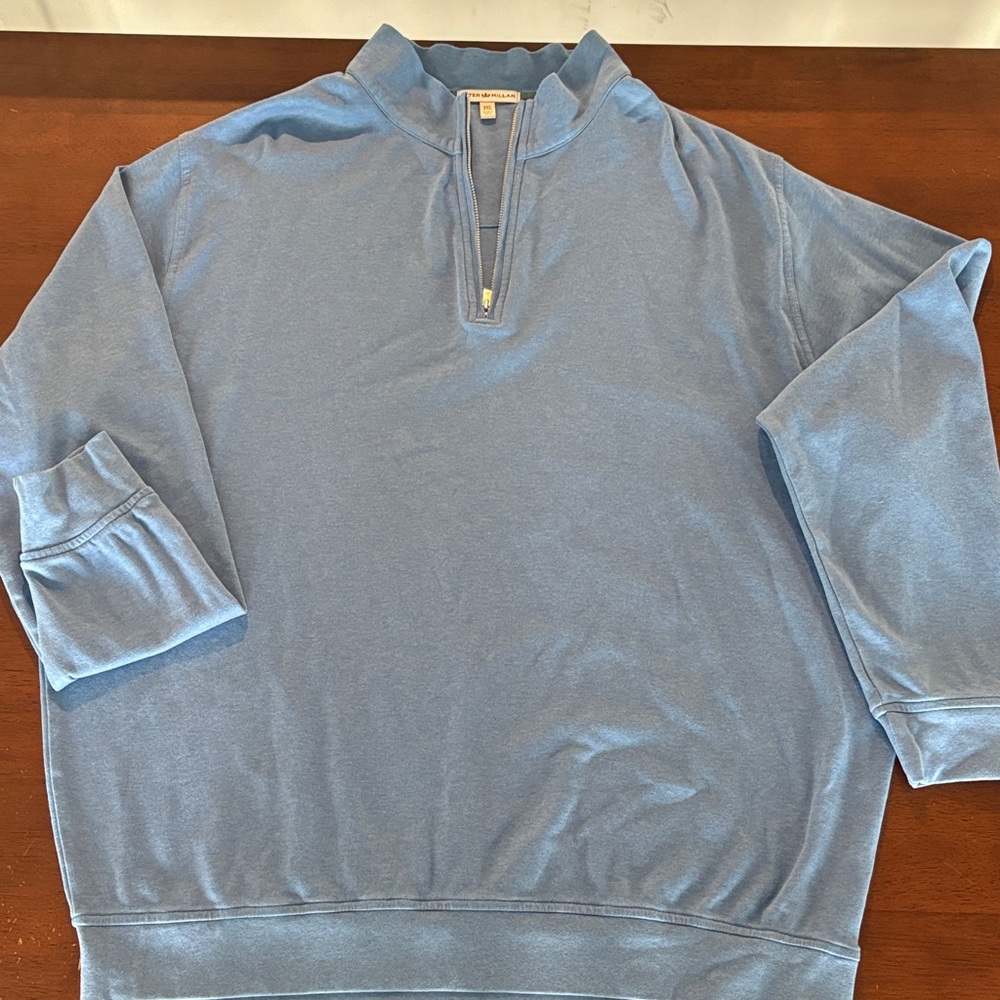 Light Blue Quarter-Zip Pullover
